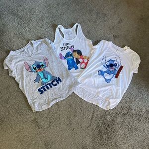 Stitch T-shirt and tank bundle L/XL